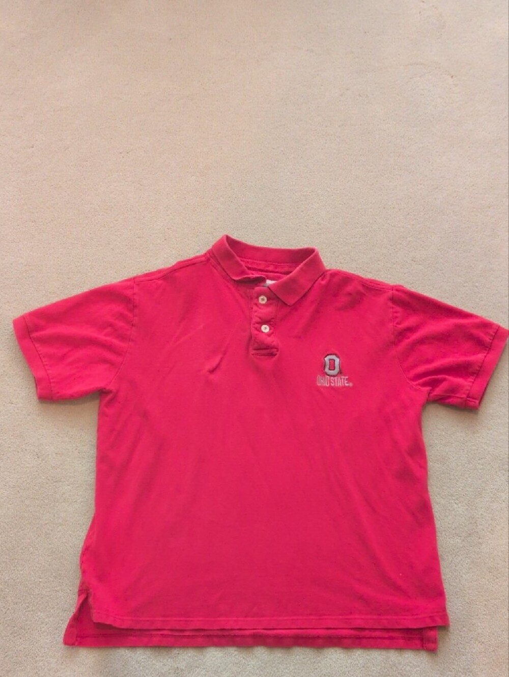 Men's Ohio State Red Polo Shirt
